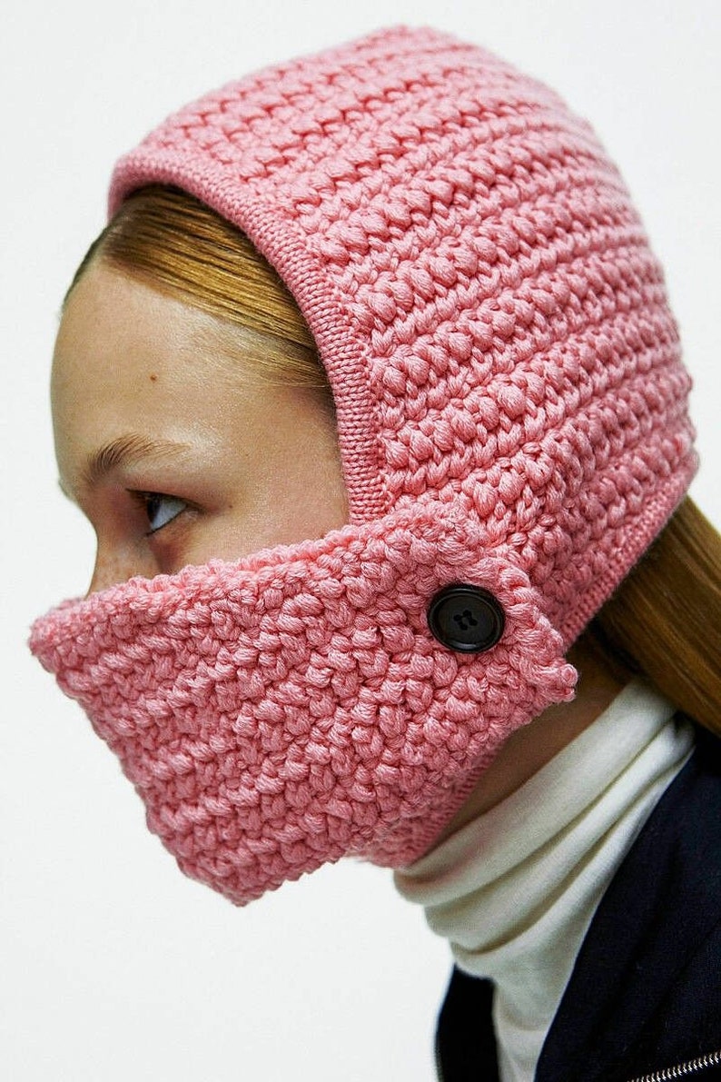 Balaclava Face Mask Knit Hat Men Knit Balaclava Crochet Etsy