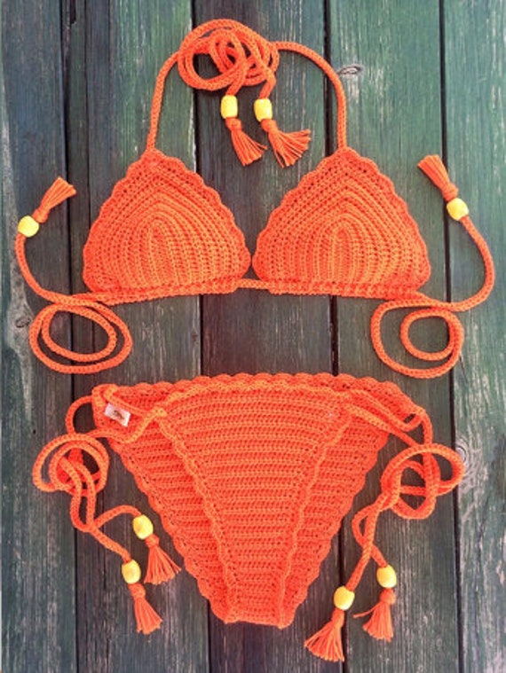 Designer Bikini, Crochet Bikini, Brazilian Bikini Sale, Crochet