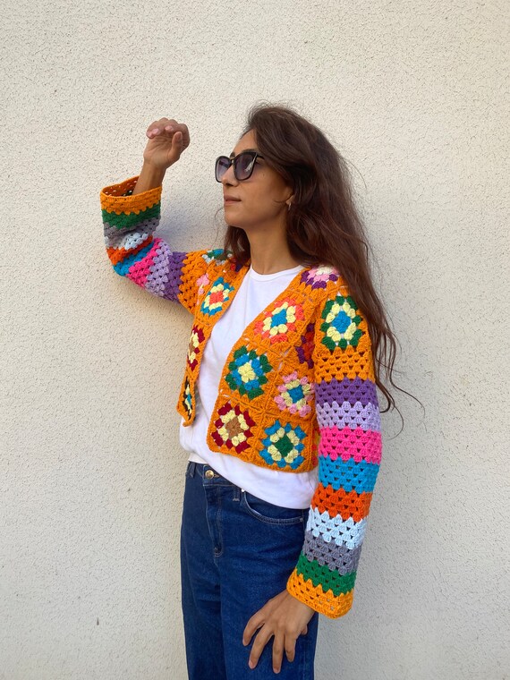 Cropped boyfriend cheap cardigan