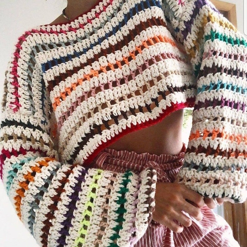 Croppped Knit Sweater