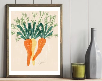 kitchen fine art 8 x 10 / 11 x 14 /  kitchen décor / food art / wall art kitchen / food illustration / food print