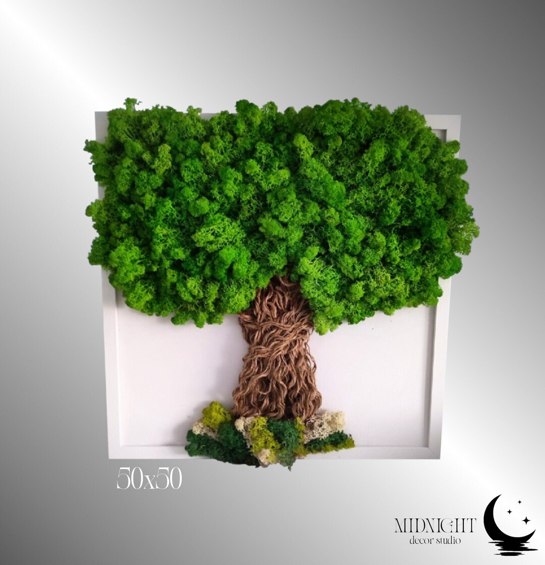 Moss Wall Art tree of Life Moss Wall Decor Etsy