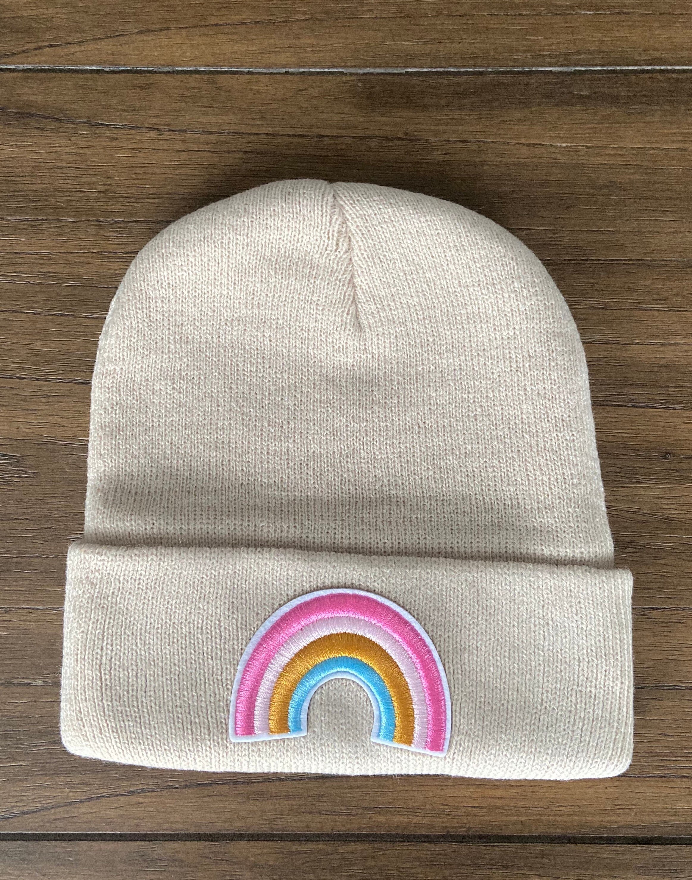 Rainbow Neutral Colored Embroidered Patch Iron on - Etsy