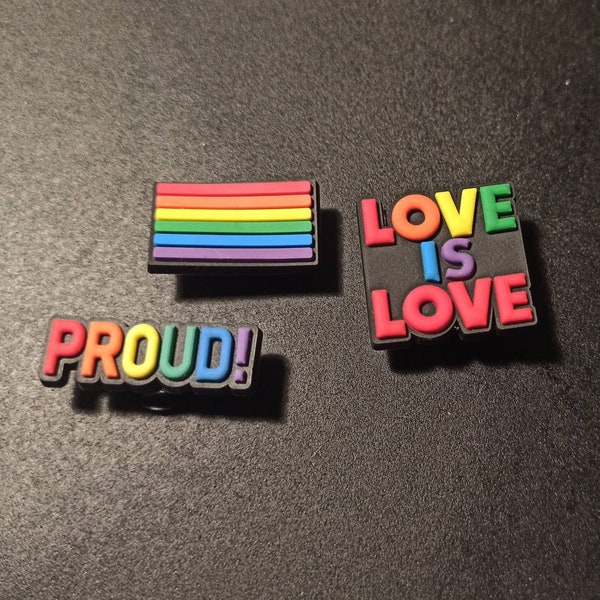 Croc Charms Pride Homo Love is Love Pin LGBTQ+