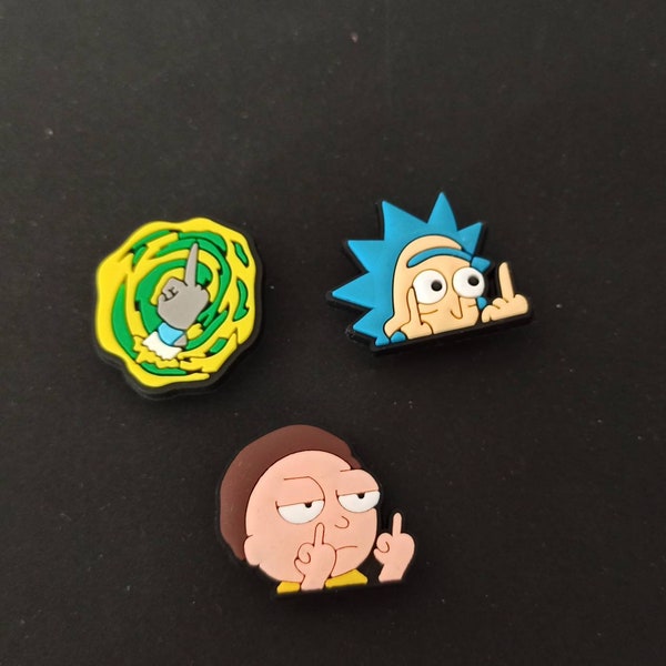Croc Charms Rick and Morty Pin
