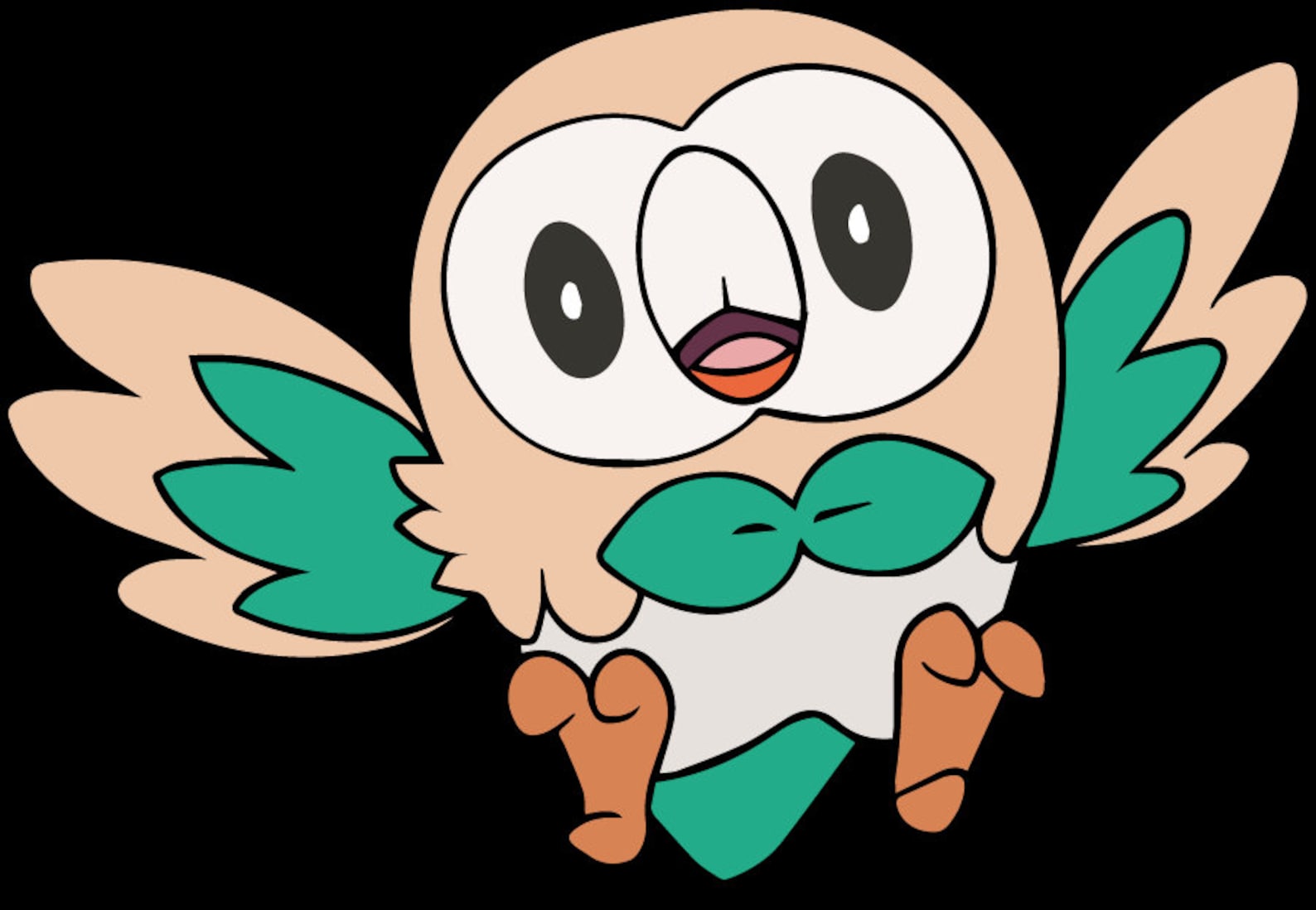 Rowlet Vector Svg Eps Png Ai Outline Cricut Etsy Canada