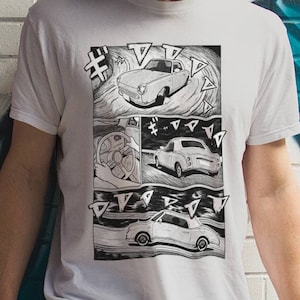 Nissan Figaro T-shirt | Initial D Inspired Figaro Tshirt | Pike Factory Shirt | Figgy owners Tee