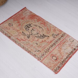 Alfombra 2x3, Alfombra pequeña vintage, Alfombra turca pequeña, Alfombra Oushak pequeña, Mini alfombra suave, Alfombra natural, Mini alfombra, Alfombra de puerta, Alfombra pequeña 2x3, 245