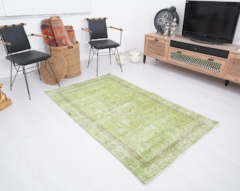 4x6 Rug, Oushak Rug, Vintage Area Rug, 4x6 Turkish Rug, Handmade Wool Rug, Vintage Rug, Anatolian Rug, Turkish Area Rug,Soft Rug,Old Rug,263