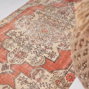 4x6 Turkish Rug, Neutral Vintage Rug, 4x6 Rug, Muted Oushak Rug, Anatolian Rug, Faded Rug, Handmade Wool Rug,Home Decor Rug,Natural Rug,842