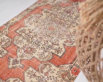 4x6 Turkish Rug, Neutral Vintage Rug, 4x6 Rug, Muted Oushak Rug, Anatolian Rug, Faded Rug, Handmade Wool Rug,Home Decor Rug,Natural Rug,842