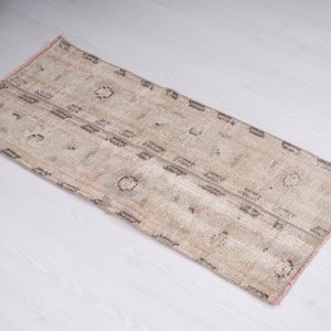 2x3 Rug, Vintage Small Rug, Small Turkish Rug, Small Oushak Rug, Door Mat Rug, Small Rug, Mini Rug, Soft Mini Rug, Handmade Rug 2x3, 322
