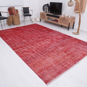 7x11 Rug, Turkish Rug, Oushak Rug, Vintage Rug, Large Oushak Rug, Oversize Rug, Turkish Area Rug, Wool Rug, Muted Rug 7x11, 265
