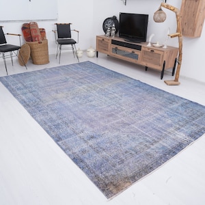 7x11 Rug, Turkish Rug, Neutral Rug, Oushak Rug, Vintage Rug, Large Oushak Rug, Oversize Rug, Turkish Area Rug, Wool Rug, Muted Rug 7x11,0494
