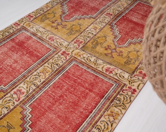 5x8 Rug, Turkish Rug, Faded Rug,5x8 Vintage Rug,Muted Oushak Rug,Turkish Area Rug,Handmade Wool Rug,Oushak Area Rug,Neutral Vintage Rug,833