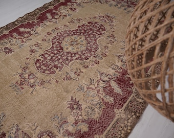 7x11 Rug, Vintage Rug, Oushak Rug, Turkish Rug, Large Oushak Rug, Oversize Rug, Organic Rug, Turkish Area Rug, Soft Rug, Muted Rug 7x11,262