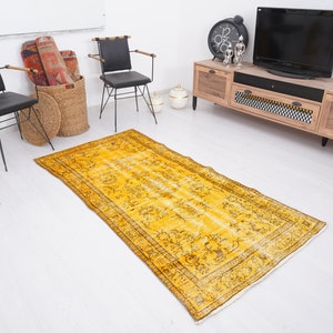 3x7 Rug, Oushak Rug, Vintage Rug, Neutral Vintage Rug, 3x7 Turkish Rug, Muted Rug, Handmade Wool Rug, Anatolian Rug,Turkish Area Rug,Old,620