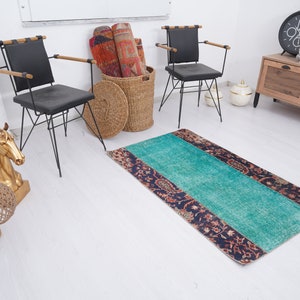 3x4 Rug, Small Oushak Rug, Turkish Rug 3x4, Neutral Vintage Rug, Anatolian Rug, Wool Rug, Turkish Area Rug, Organic Rug, Natural Rug 3x4,182