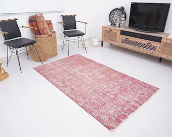 4x6 Rug, Oushak Rug, Turkish Rug, Vintage Rug 4x6, Handmade Rug, Organic Rug, Turkey Carpet, Oushak Area Rug, Natural Rug, 4x6 Wool Rug, 16