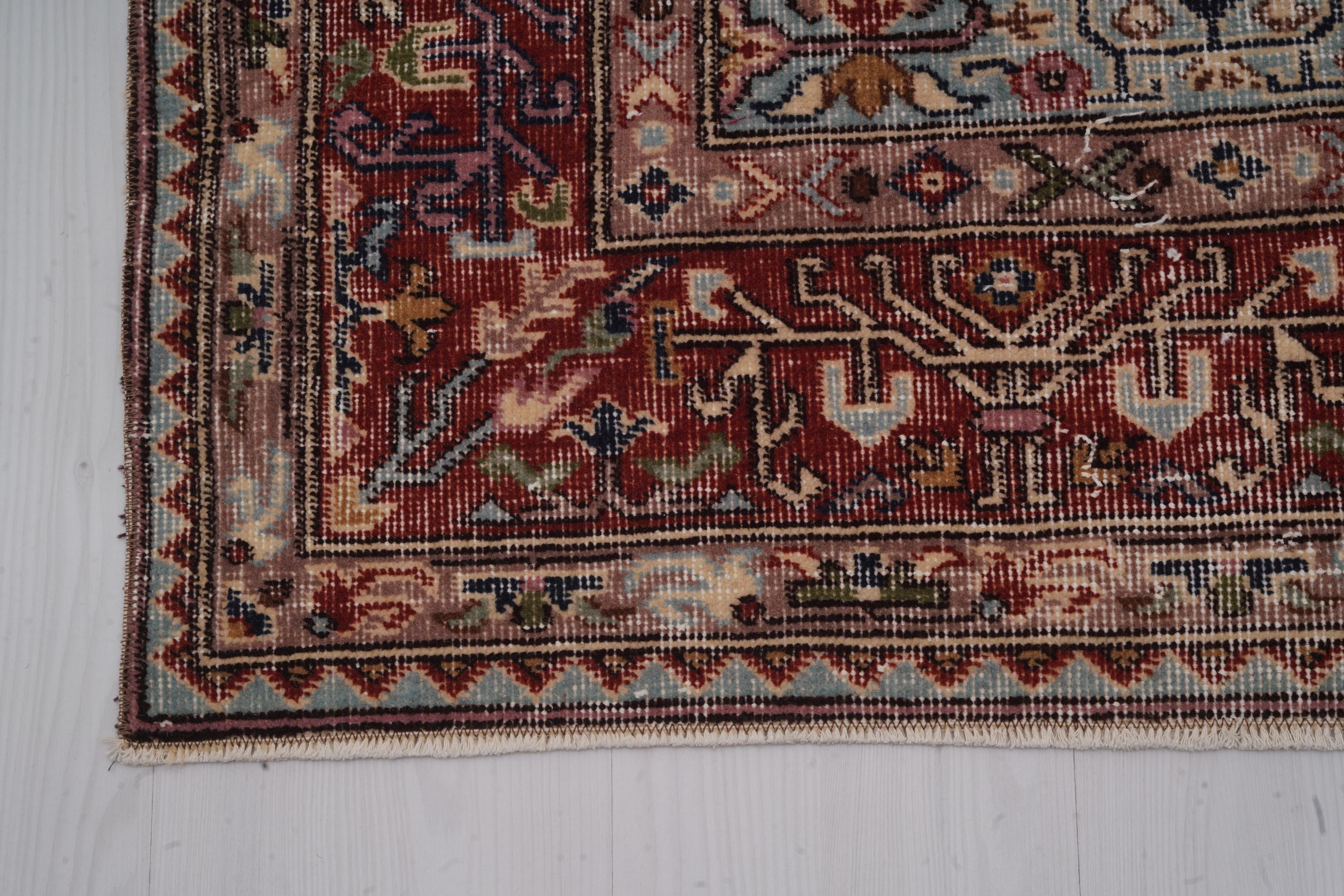 Large Turkish Rug Vintage Turkey Rug, Turkish Rug 6x10, Oversize Oushak Rug, Handmade ...