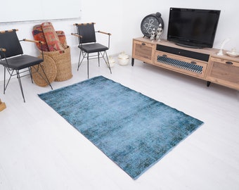 4x6 Rug, Turkish Rug, Natural Rug, Vintage Rug 4x6, Handmade Rug, Oushak Rug, Organic Rug, Turkey Carpet, Oushak Area Rug, 4x6 Wool Rug, 856