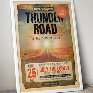 Springsteen’s Thunder Road A3 Print