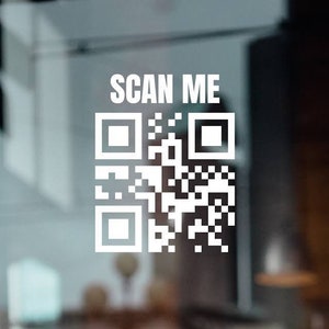 QR-Code-Vinyl-Aufkleber | Fenster Aufkleber | Aufkleber | Personalisierbar