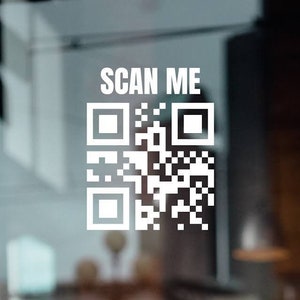 QR Code Vinyl Decal | Window Sticker | Business Decal | Customisable