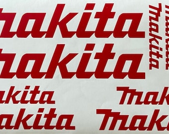 Makita Decal Sticker Set x 10, Workshop, Systainer, Power Tool, Makpac