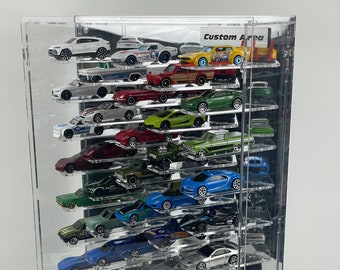 Pantalla 1/64 Diecast para Hot Wheels, Matchbox, Greenlight, Autoworld, modelo Ignition disponible para personalizar