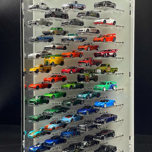 1/64 Diecast Display for Hot Wheels, Matchbox, Greenlight