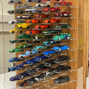 1/64 Diecast display for Hot Wheels, Matchbox, Greenlight, Autoworld, Ignition model available to customise