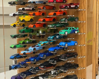 1/64 Diecast display for Hot Wheels, Matchbox, Greenlight, Autoworld, Ignition model available to customise