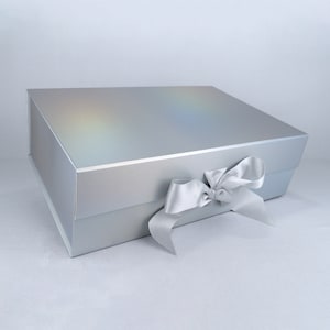 Bruidsmeisje geschenkdoos, relatiegeschenken, gender Reveal Box, aanpasbaar, bloemenmeisje doos, 14x9.5x4.5in, zwart, wit, koper, rood, zilver
