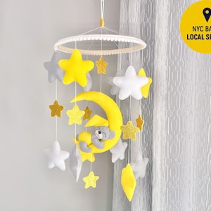 Baby Mobile, Nursery Mobile, Mobile Woodland, Crib Mobile, Teddy Bear Mobile, Moon Mobile, Animals Mobile, Mobile Boy