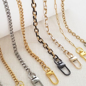 Luxurious Strap Extender Accessory for Louis Vuitton & More - Elongated Box  Chain with U-shape Clip