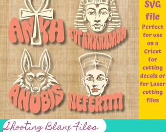 Egyptian Layered SVG: Ancient Egypt Designs - Cricut & Silhouette Cut Files
