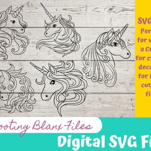 Unicorn SVG Bundle: Cricut & Glowforge Ready (Digital Download)