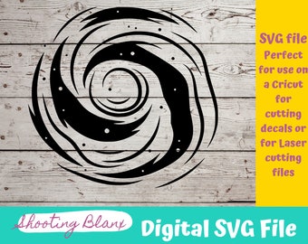 Black Hole SVG: Outer Space Galaxy Design (Digital Download)