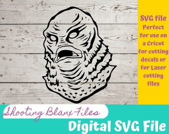 Swamp Creature SVG: Classic Horror File for Cricut, Glowforge (Digital Download)