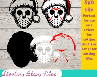 Jason Horror Christmas Theme Santa Hat