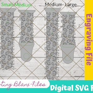 Lotus Flower Uhrenarmband SVG: Laser graviertes Design (Digitaler Download)
