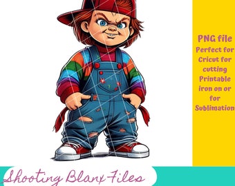 Thug Chucky Horror PNG File: Sublimation & Sticker (Digital File)