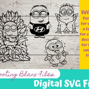 Gelbe Worker SVG Datei perfekt für Cricut, Cameo, oder Silhouette auch für Lasergravur Glowforge, Cartoon, Banane