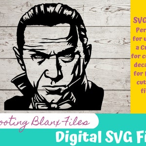 Dracula SVG File: Classic Horror Vampire, Cricut Glowforge Cut File