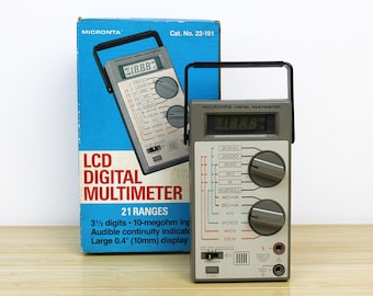 Vintage Radio Shack Micronta LCD Digital Multimeter 22-191 w/ Original Box