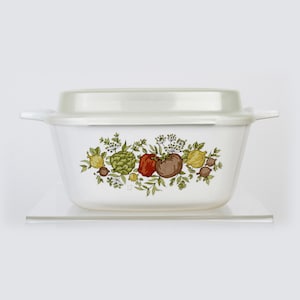 Corning Ware Spice of Life Casserole Dish Petite Pan with Lid 2 3/4 Cup P-43-B, Casserole with Veggies