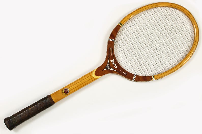 Wood Tennis Rackets, TAD Davis High-point, Dunlop Maxply Fort, Bancroft ...