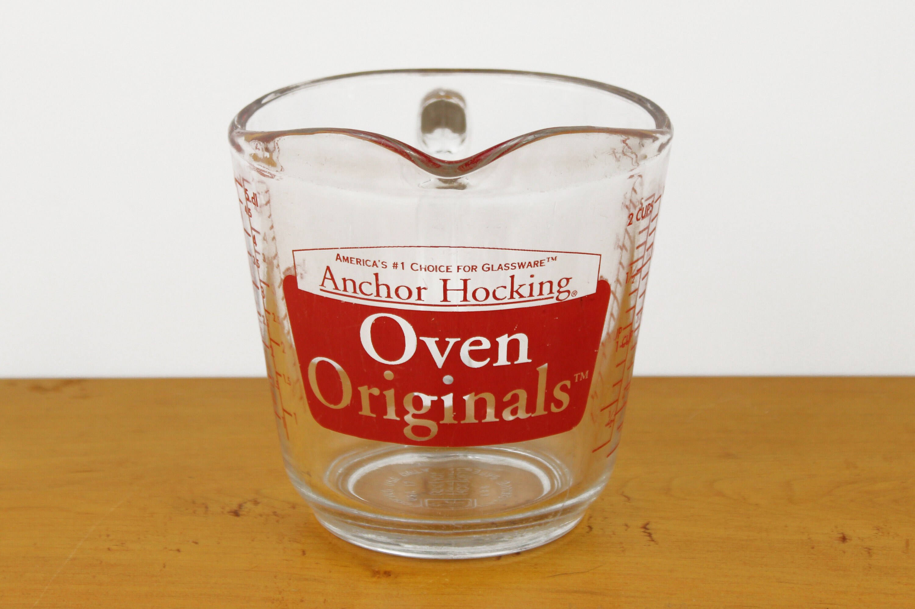 Vintage Anchor Hocking Oven Originals Measuring Cup 2 Cups Etsy