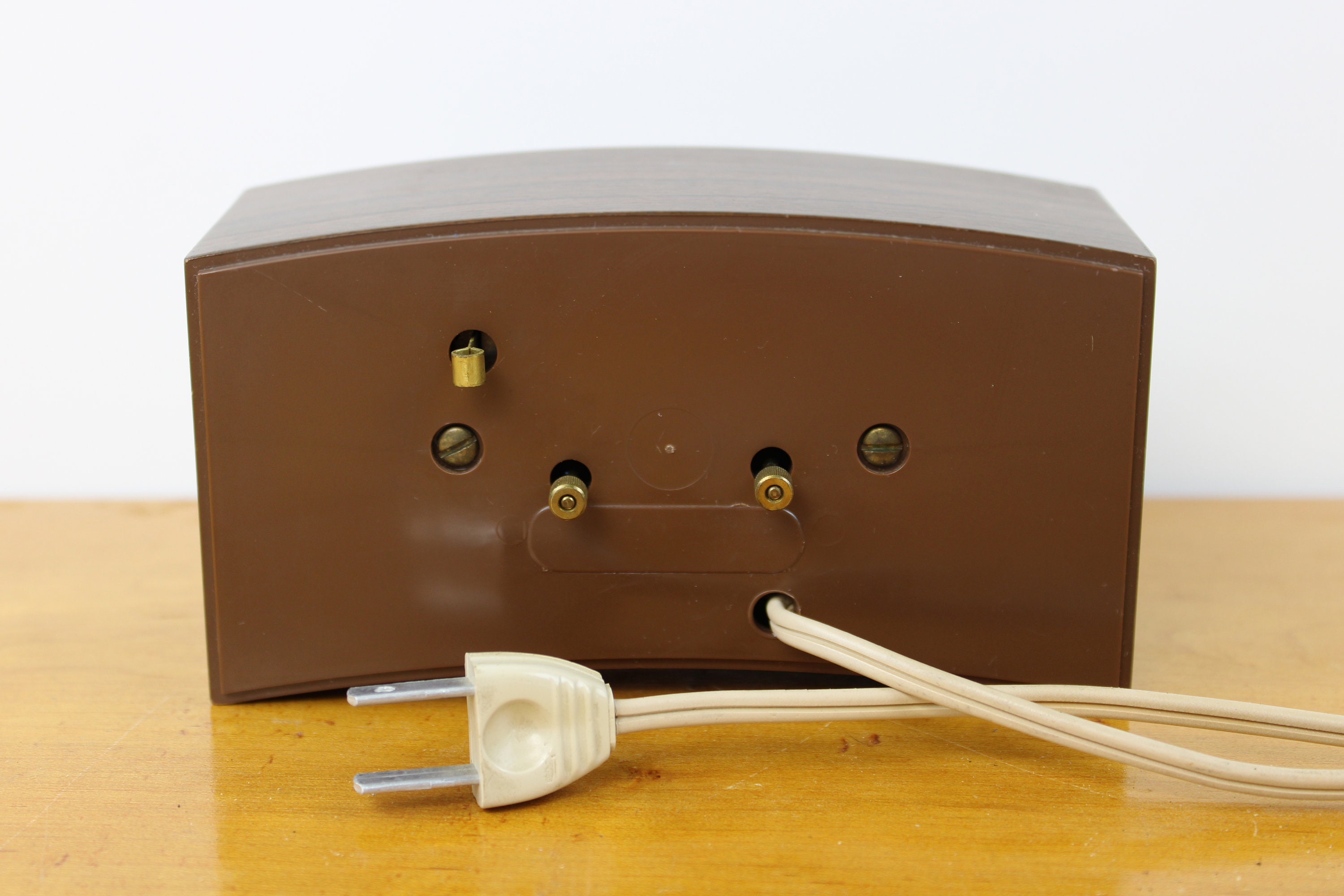 Vintage GE Faux Wood Grain Alarm Clock Excellent Condition Etsy